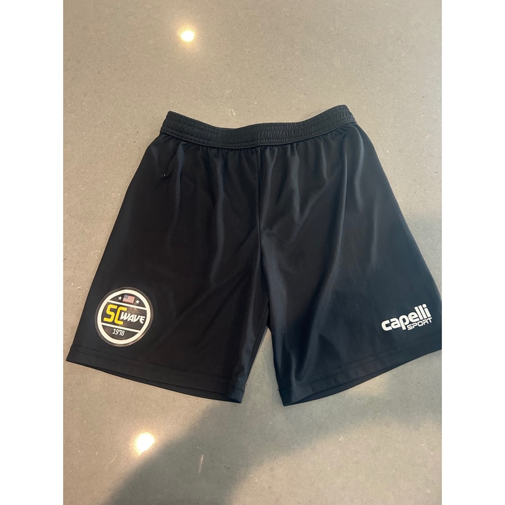 Capelli Sport Wave Youth Soccer Shorts Black Boys Medium 10-12 Athletic Training